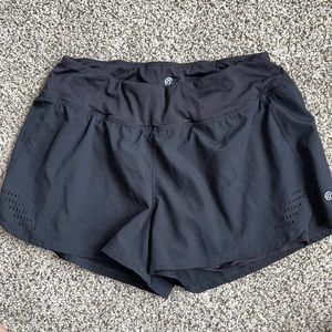 Black athletic shorts